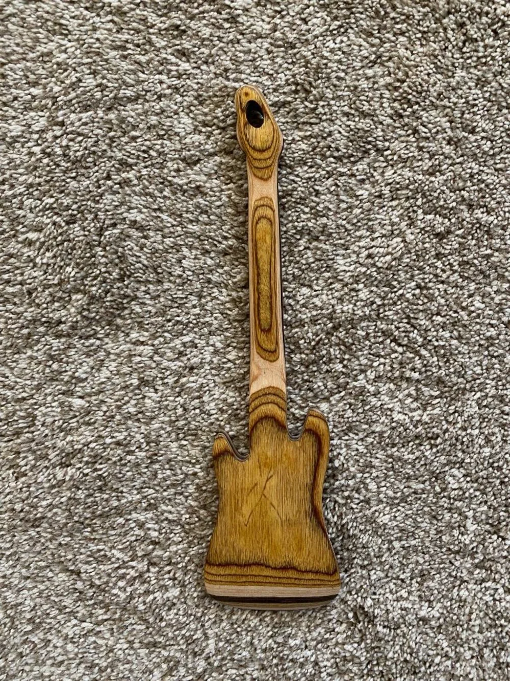 Island Bamboo Pakkawood 12-Inch Guitar Spatula, Natural Good Condition